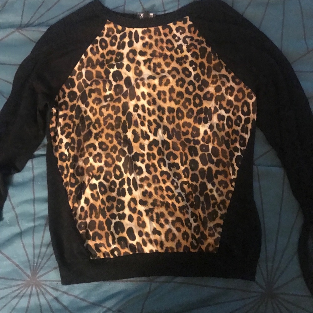 Leopard baseball tee